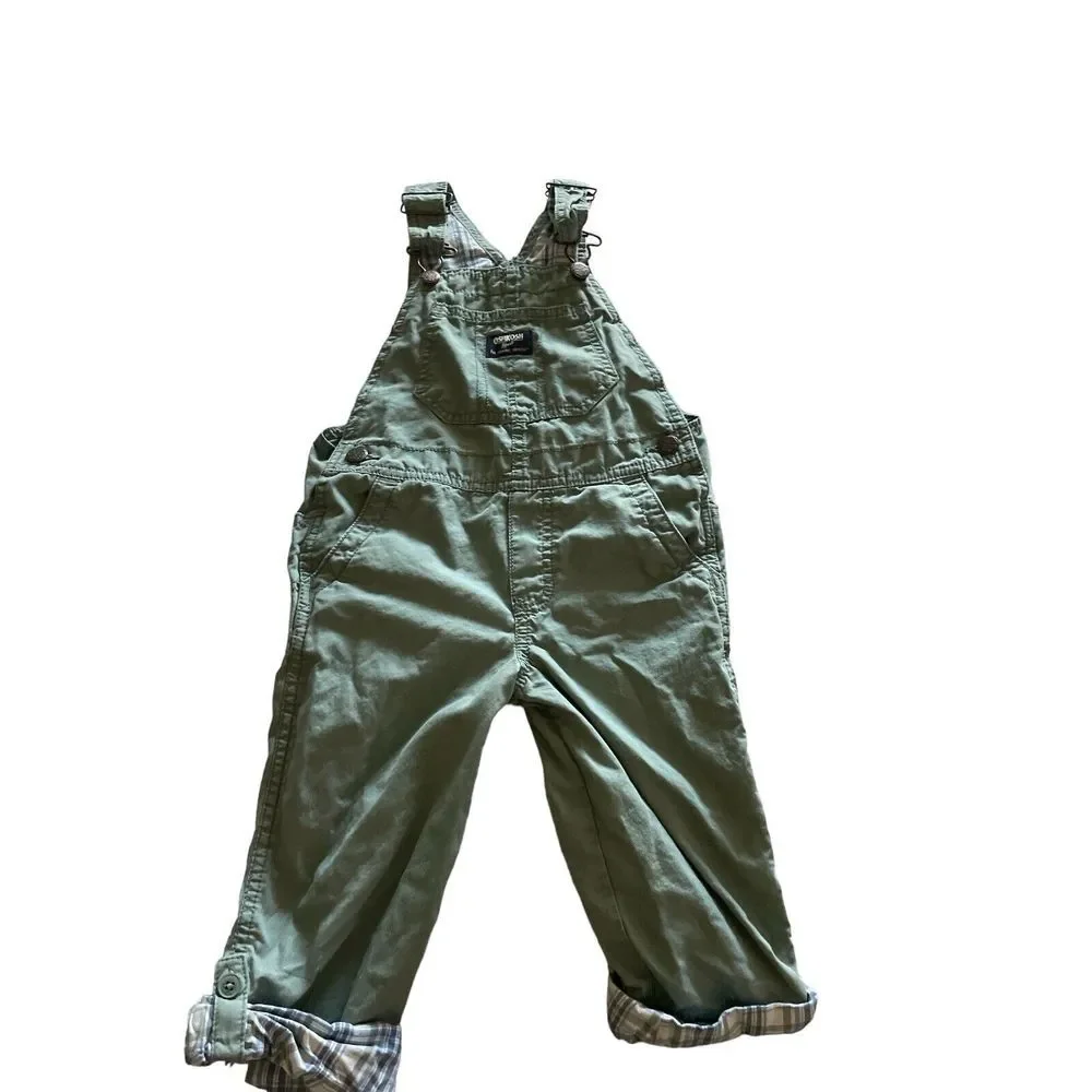 Oshkosh Green W/contrasting‎ Cuffs 4T Made Bangladesh